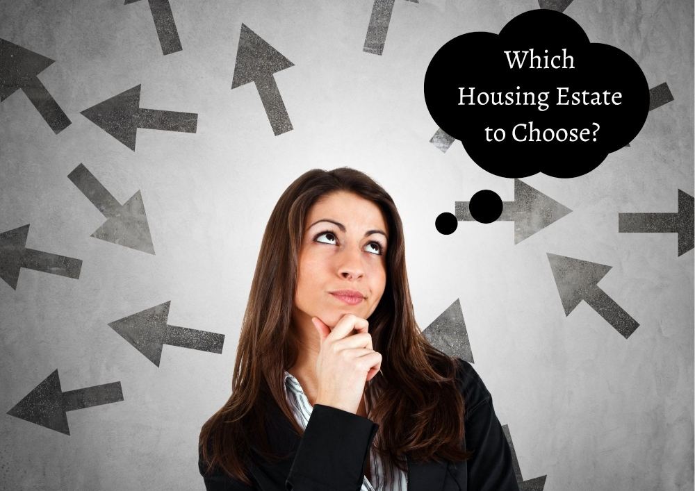 Women thinking about which housing estate is the right one to choose