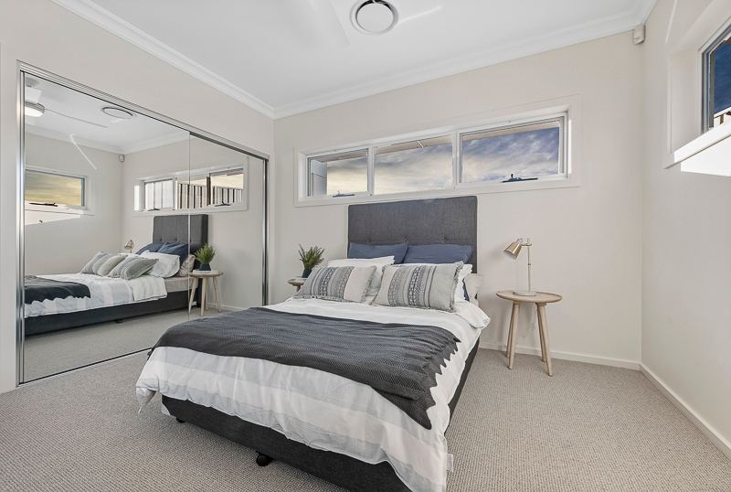 bedroom with natural light