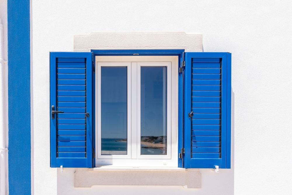 Window Shutters Blue