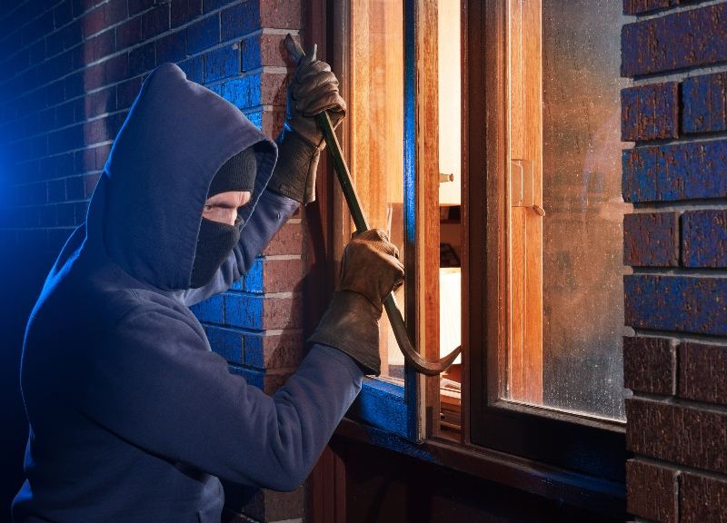 robber breaking into home