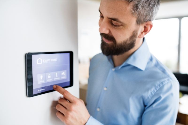 smart home technology tablet
