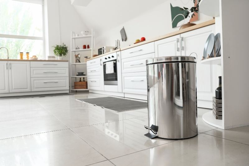 Tile floor in a Kitchen